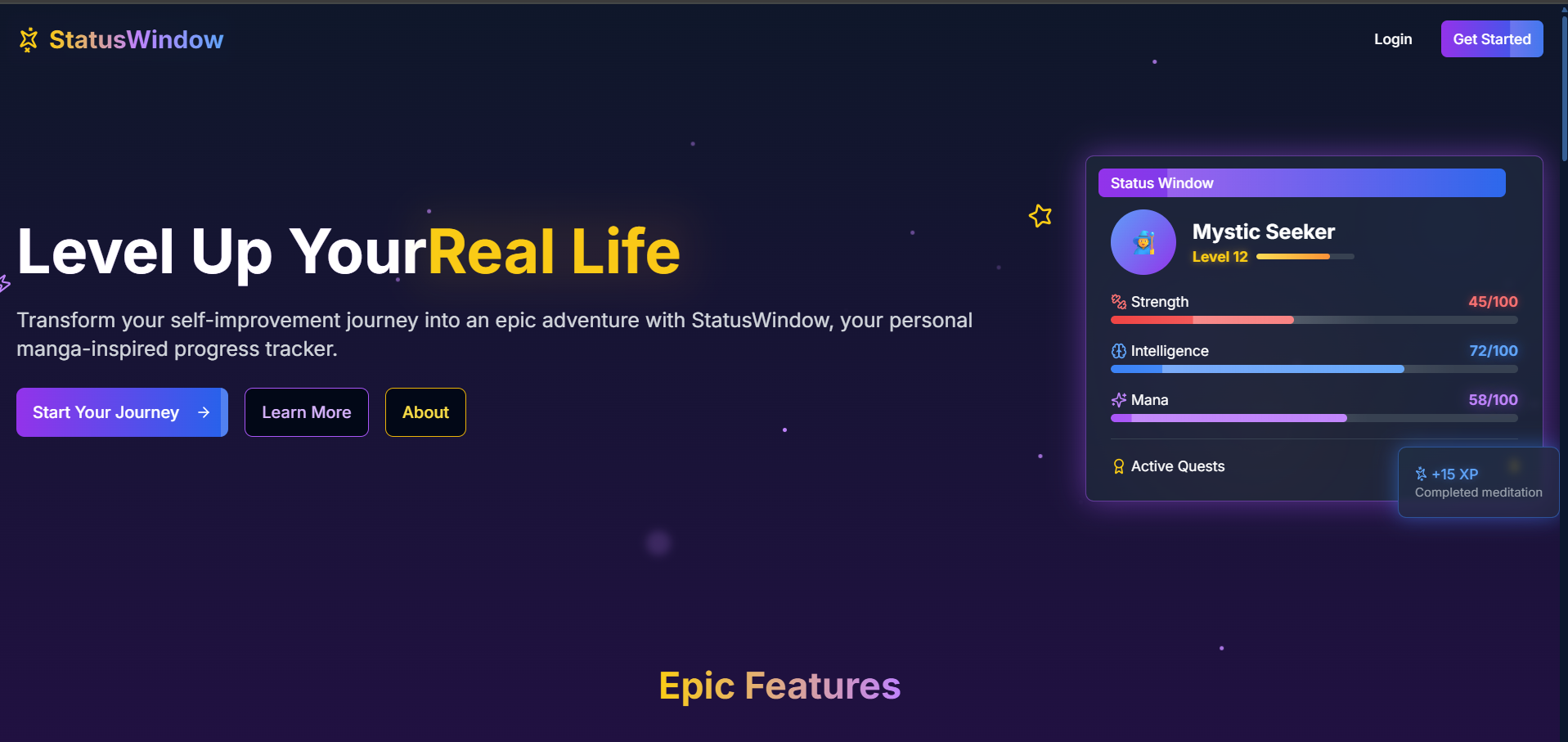 StatusWindow Dashboard